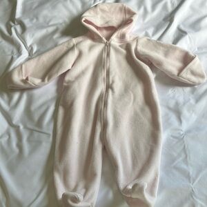 Cozy Pink Kids Footie Onesie